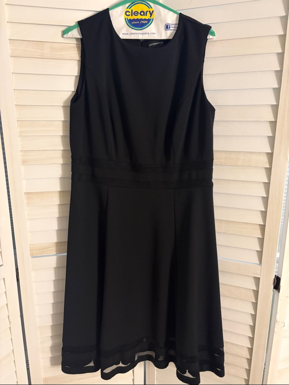Calvin Klein Black Sleeveless Fit-and-Flare Midi Dress
